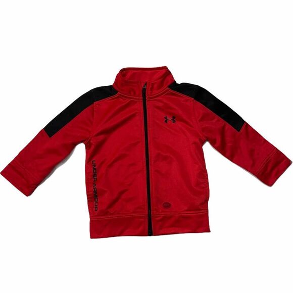 Under Armour Red Full Zip Track Jacket - Picture 1 of 4